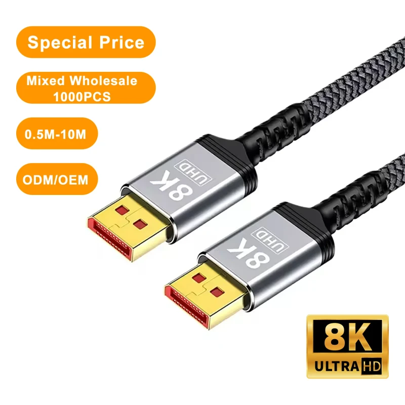 High-Speed-1.4-Gold-Plated-PVC-Jacket-Braid-Shielded-DP-Cable-8K60Hz-4K144Hz-2K240Hz-12-Months-Warranty-for-Gaming-Monitor