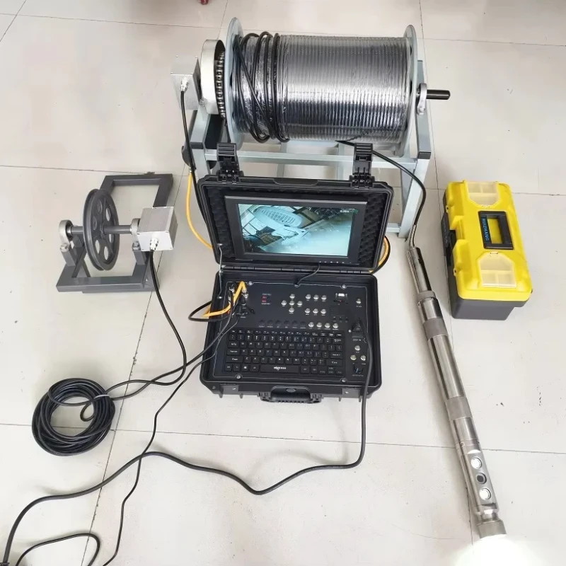 High-definition-55mm-Dual-CCD-IP68-Waterproof-Underwater-Well-Drilling-Inspection-Camera-360-degree-Rotation-H.265-Compression