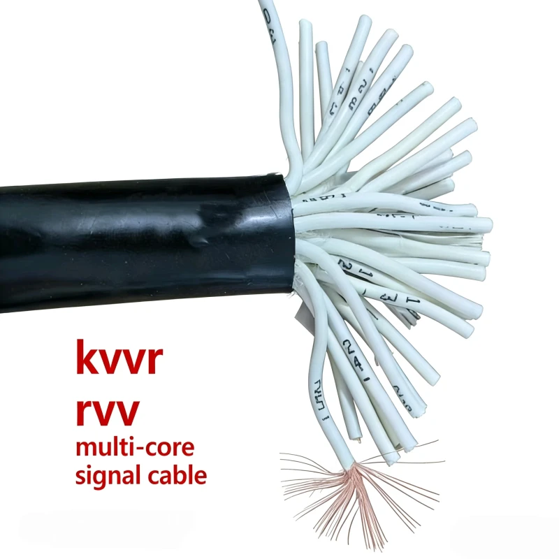 Highly-Flexible-Stable-Conductivity-KVVR-RVV-8-10-12-1.0-Mm-Flexible-Control-Cable-for-Internal-Wiring-in-Control-Cabinets