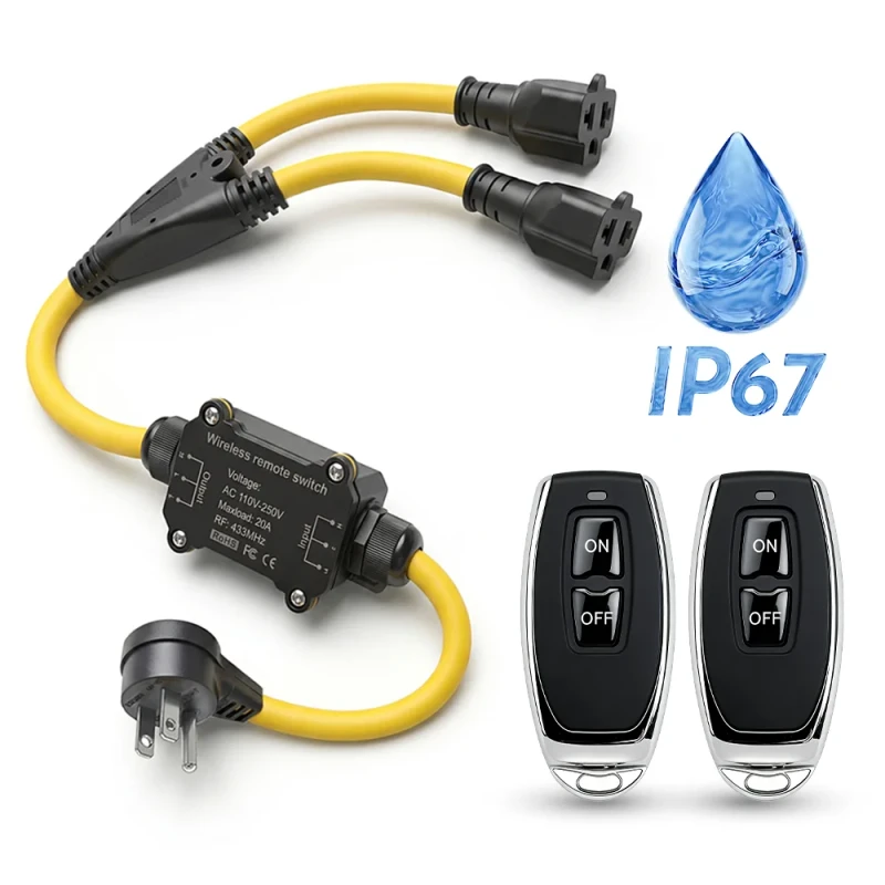 IP67-Waterproof-Wireless-Socket-110V-220V-20A-RF433MHz-Remote-Switch-for-Outdoor-Lighting-Systems