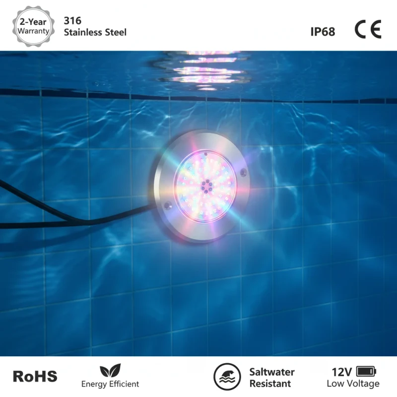 IP68-Waterproof-7.5mm-Slim-RGBW-SMD-LED-Light-Underwater-Swimming-Pool-Stainless-Steel-Surface-Mounted-Remote-Control-Resin