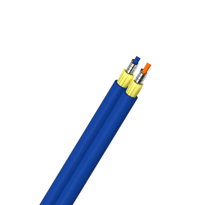Indoor-Duplex-Armored-Single-Mode-2-Core-LSZH-Outer-Sheath-G652D-G657A1-Fiber-Optic-Cable