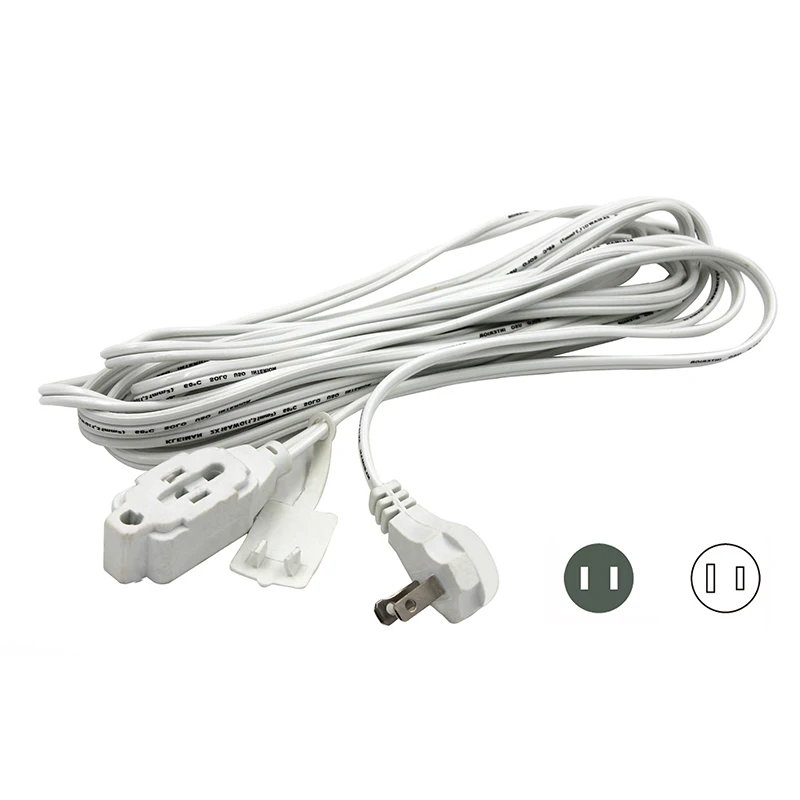 Indoor-Extension-Cord-Power-Cable-Cord-SPT-2-9FT-White-Color