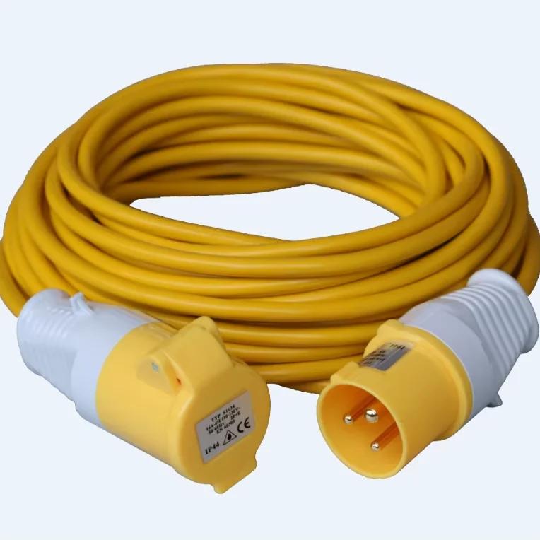 Industrial-Equipment-Extension-Leads-110V-CEE-IEC-IP54-16A-14Mtrs-Heavy-Duty-Cable