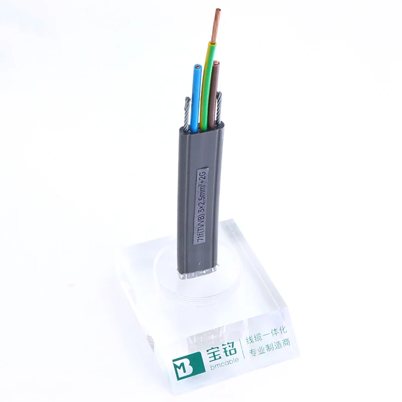 Insulated-Tensile-resistant-Flat-Cable-TVVB-3-2.5mm-Lifting-Cable-High-speed-Traveling-Crane-Flat-Cable-Factory