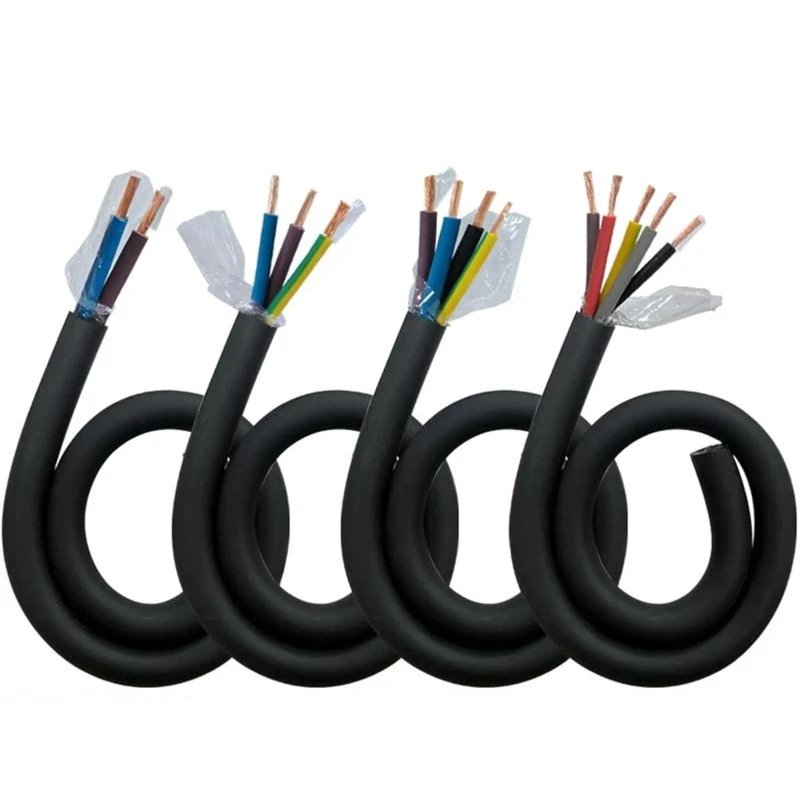 JHS-2-3-4-5Core-Waterproof-Submersible-Cable-Pure-Copper-EPR-Neoprene-Rubber-Oil-UV-Resistant-Pump-Wire