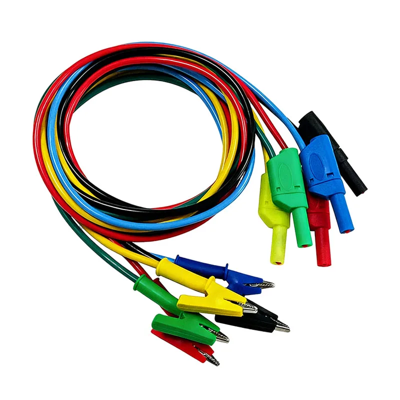 JIALUN-10mm-Half-Enclosed-Crocodile-Clip-to-Safe-Banana-Plug-Test-Lead-Cable