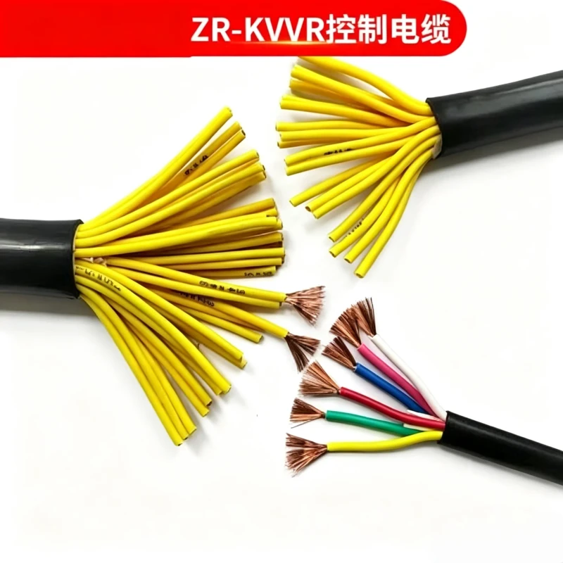 KVVRP-Multi-strand-Copper-core-Shielded-Control-Cable-14-16-19-1.5-Mm-for-Internal-Wiring-in-Small-Photovoltaic-Inverters