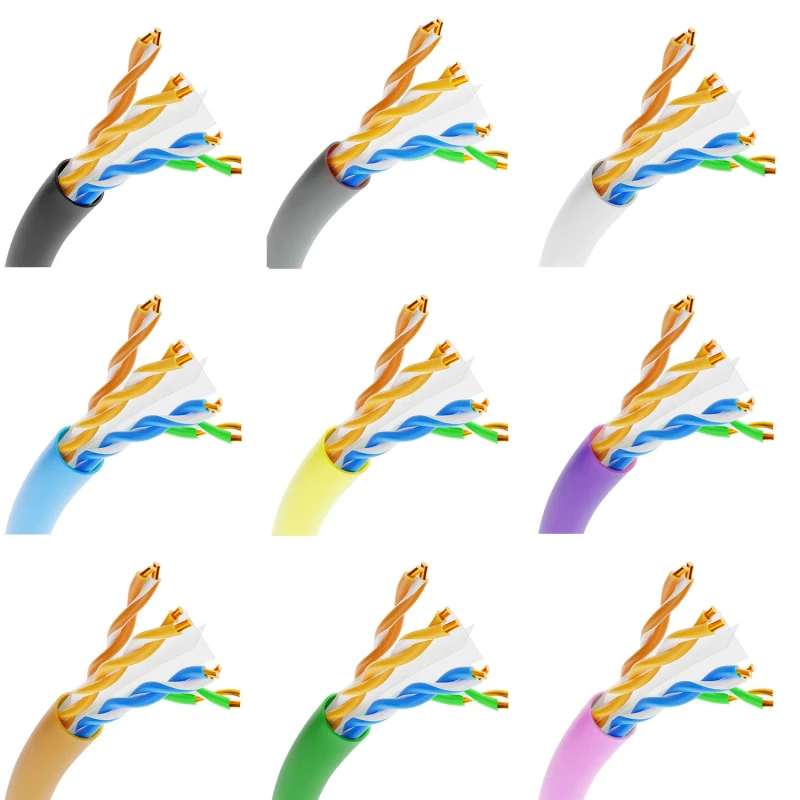 LAN-Cat-6-Cable-Pure-Copper-23awg-2PR-4PR-305m-1000ft-UTP-0.56-Indoor-Outdoor-Communication-Cables