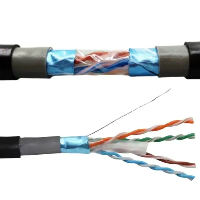 LAN-Cat-6-Cable-Pure-Copper-24AWG-2PR-4PR-305m-1000ft-FTP-Indoor-Outdoor-Communication-Cables