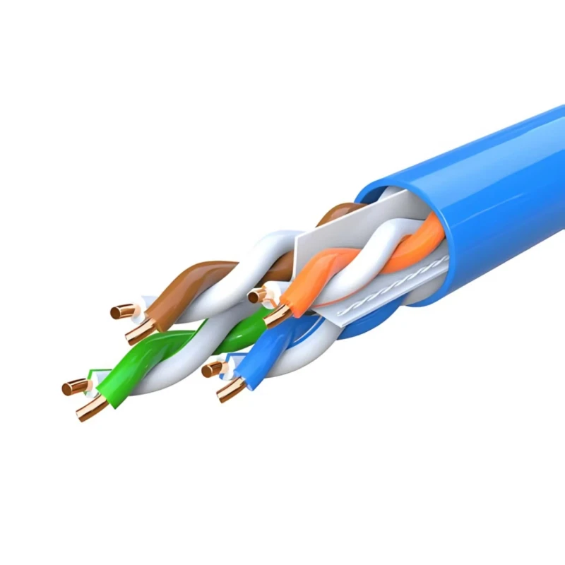 LAN-cable-indoor-U-UTP-CAT6-23AWG-Solid-CCA-Conductor-PVC-Jacket-Communication-Cable