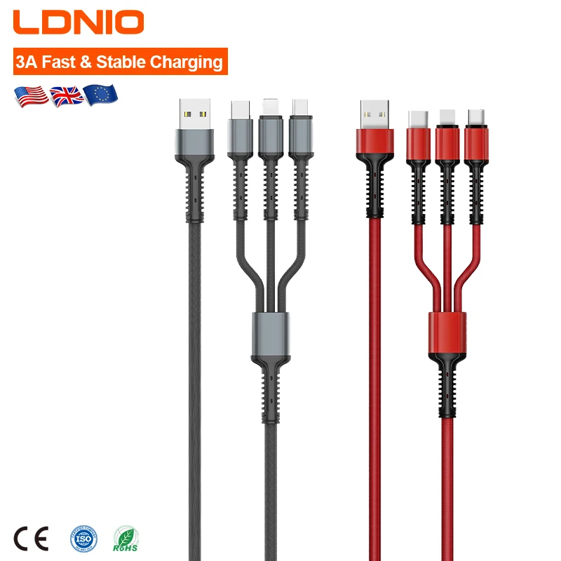 LDNIO-LC93-Customizable-Logo-USB-Data-Cable-Printed-Brand-Mobile-Phone-Charging-Data-Cable-3-in-1