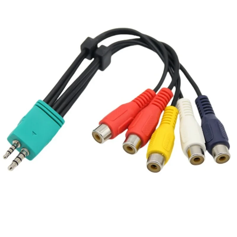 LED-LCD-TV-3.5mm-2.5mm-5RCA-Twisted-Pair-Coaxial-Gold-Plated-PVC-Jacket-Audio-Video-AV-Component-Adapter-Cable-Monitor-Speaker