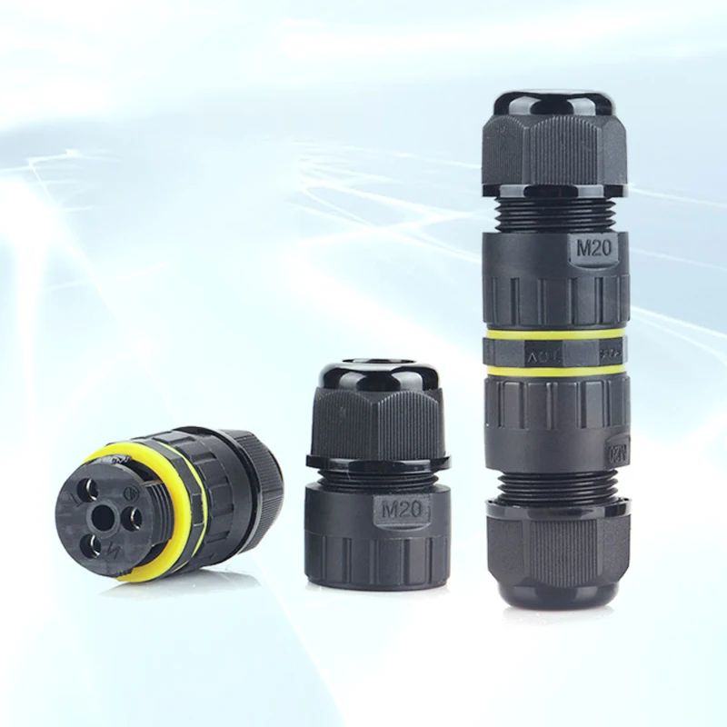 LED-Underwater-Outdoor-Connector-IP68-M20-3-Pin-Waterproof-Connector-TUV-Approved-Wire-Cable-Electrical-Quick-Power-Circular