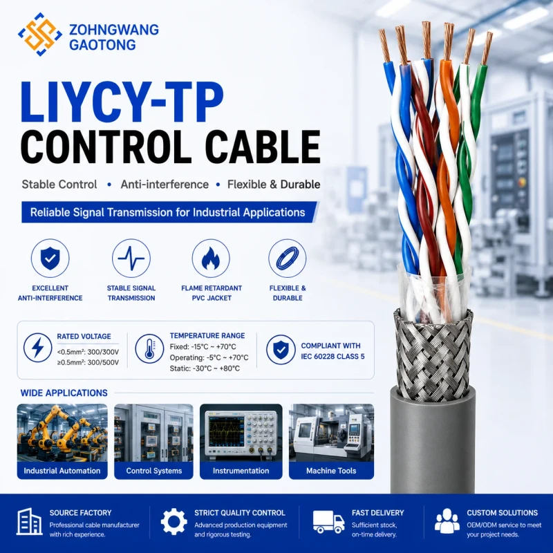 LIYCY-TP-Stranded-Shielded-Twisted-Pair-Control-Cable-300-500V-PVC-Grey-For-Industrial-Automation-Instrumentation-DIN-47100