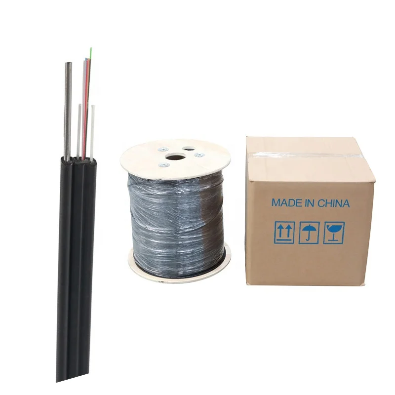 LSZH-Sheath-GJYXCH-GJYXFCH-Self-Supporting-Outdoor-FTTH-Fibre-Drop-Cable-1-2-4-Core-Fiber-Optic-Cable-for-Aerial