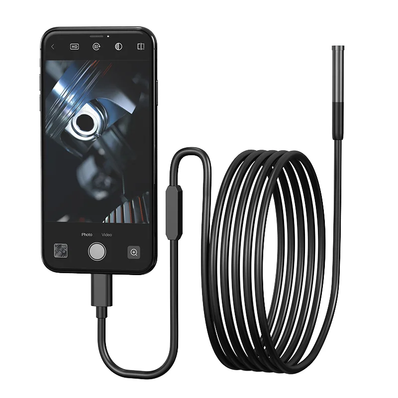Lens-Type-C-CMOS-Mini-Camera-Industrial-Endoscope-Inspection-Camera-HD-H.265-Waterproof-IP67-8mm-Lens-Phone-Compatible-IOS