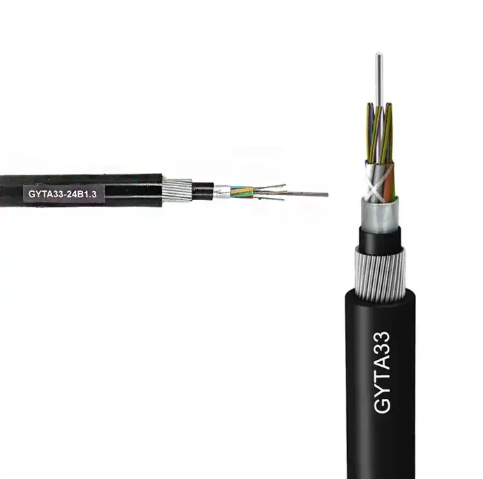 Lightning-Proof-GYFTA33-12-24-96-Core-Fiber-SM-G652D-Metallic-Shielded-Harsh-Environment-Communication-Wire-1