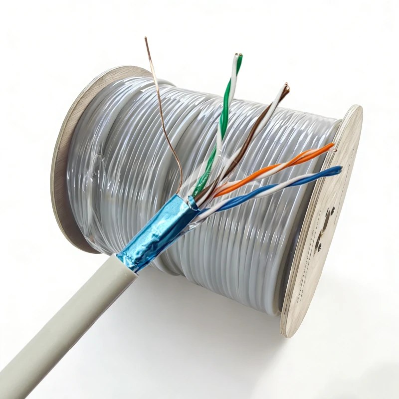 Long-Term-Cat5e-FTP-Shielded-Network-Cable-26awg-Bare-Copper-Oxygen-Free-Copper-4-Pair-Low-Crosstalk-Riser-CMR-Plenum