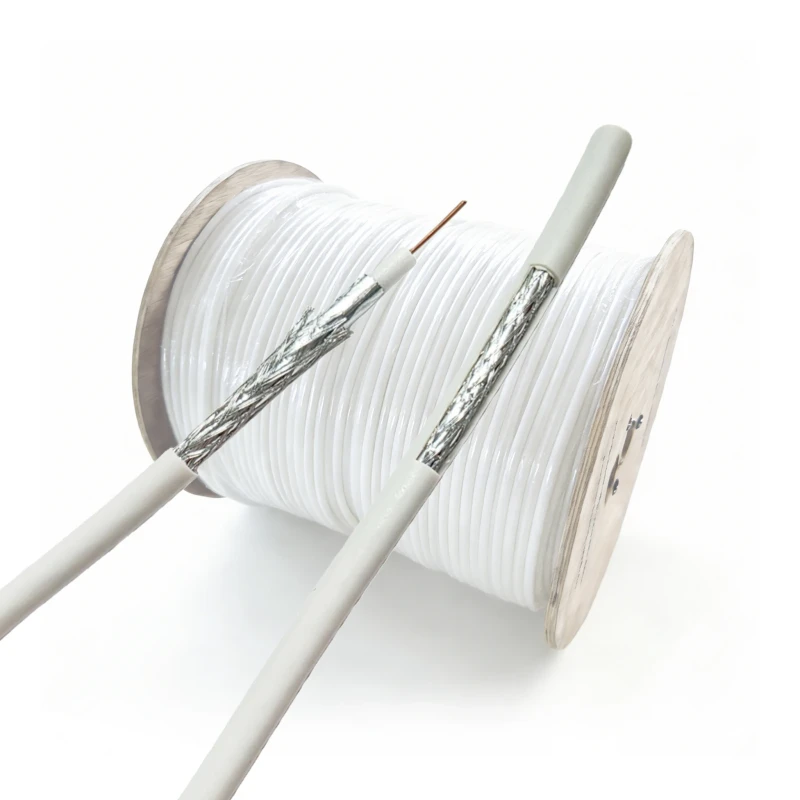 Long-Term-RG6-RG11-Coaxial-Cable-Pure-Copper-CCA-75-Ohm-Low-Loss-Double-Shield-Foam-PE-PVC-305m-Box