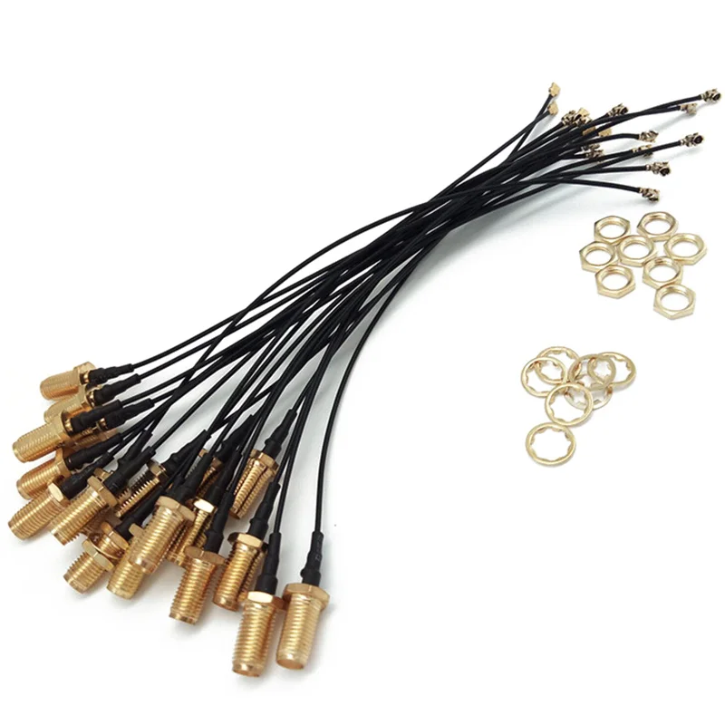 Low-Loss-50-RG113-UFL-to-SMA-Coaxial-Pigtail-Cable-Blue-Customizable-Length-for-Router-Modem-WiFi-Applications