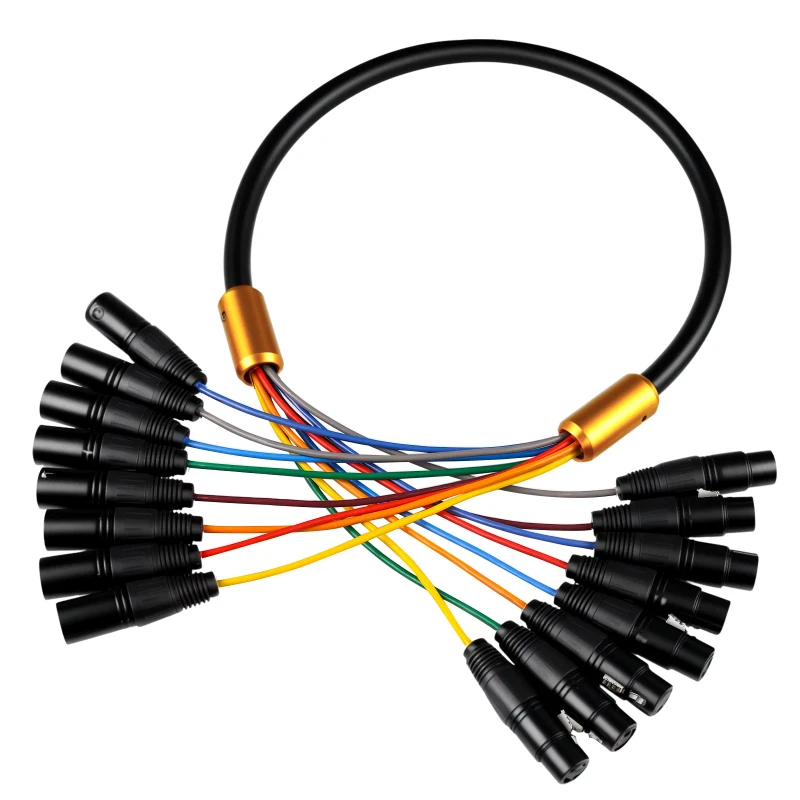 M-F-8-Channel-Professional-Balanced-OFC-XLR-Microphone-Cable-with-Braid-Shielding-PVC-Jacket-for-Car-Speaker-Use