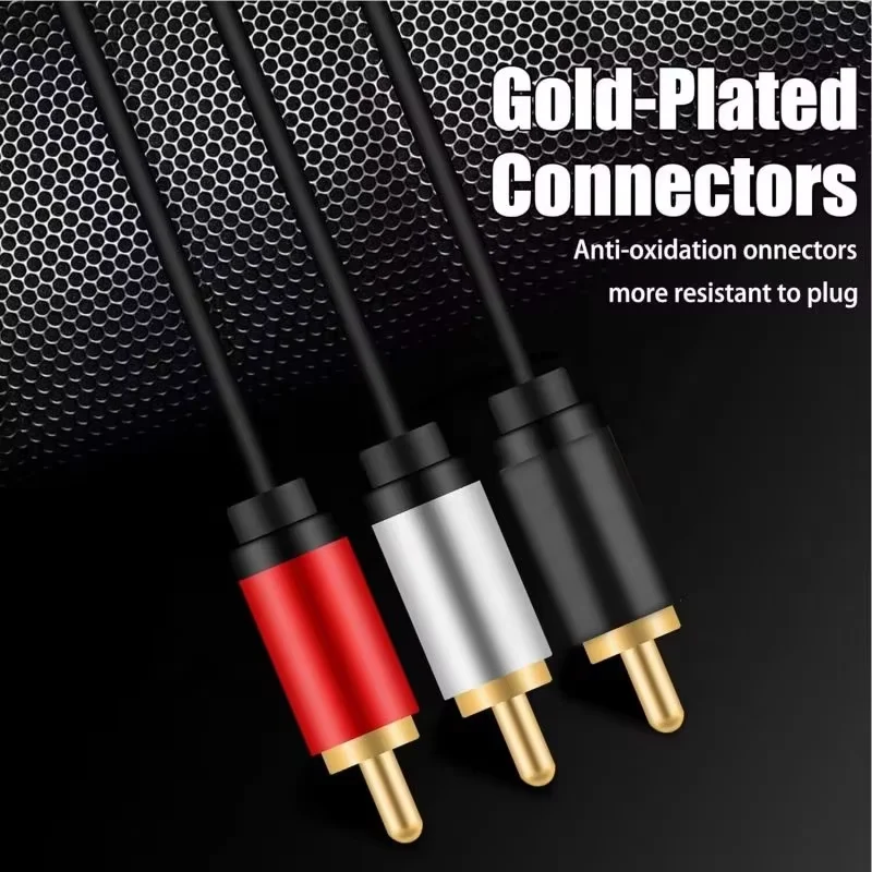 Male-to-Male-3RCA-to-3RCA-Coaxial-Stereo-Audio-Video-Cable-Adapter-with-PVC-Jacket