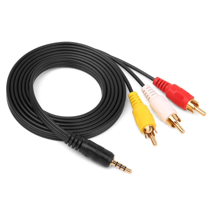 Male-to-Male-S-Video-10-Pin-to-3-Rca-Video-Cable-Flat-Av-Cable-8-Pin-Din-Scart-Usb-Mini-Av-Male-Adapter-Audio-Video-Cable