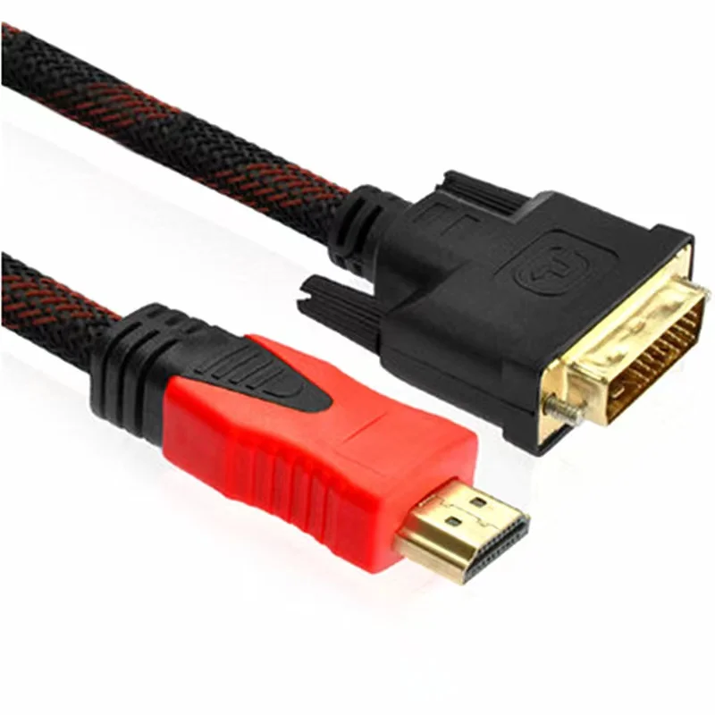 Manufacture-High-Quality-HDMI-to-DVI-241-Cable-with-Ethernet-1080P-4K-Male-to-Male-HDMI-to-DVI-Adapter-Cable