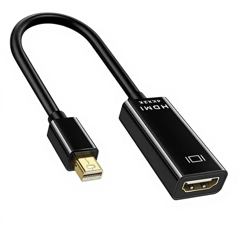 Mini-DP-to-HDTV-Female-4K-1080P-Thunderbolt-Adapter-PVC-High-Definition-Video-Audio-Converter-for-MacBook-Pro