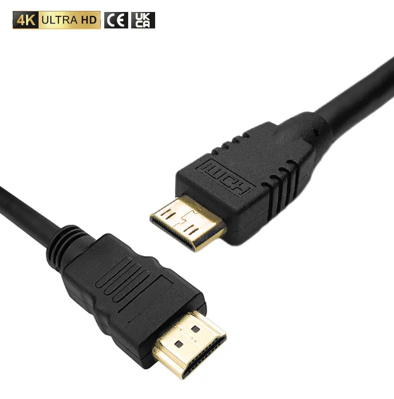 Mini-HDMI-4K-Cable-Gold-Plated-1.5M-3M-5M-Mini-HDMI-to-HDMI-for-Camera