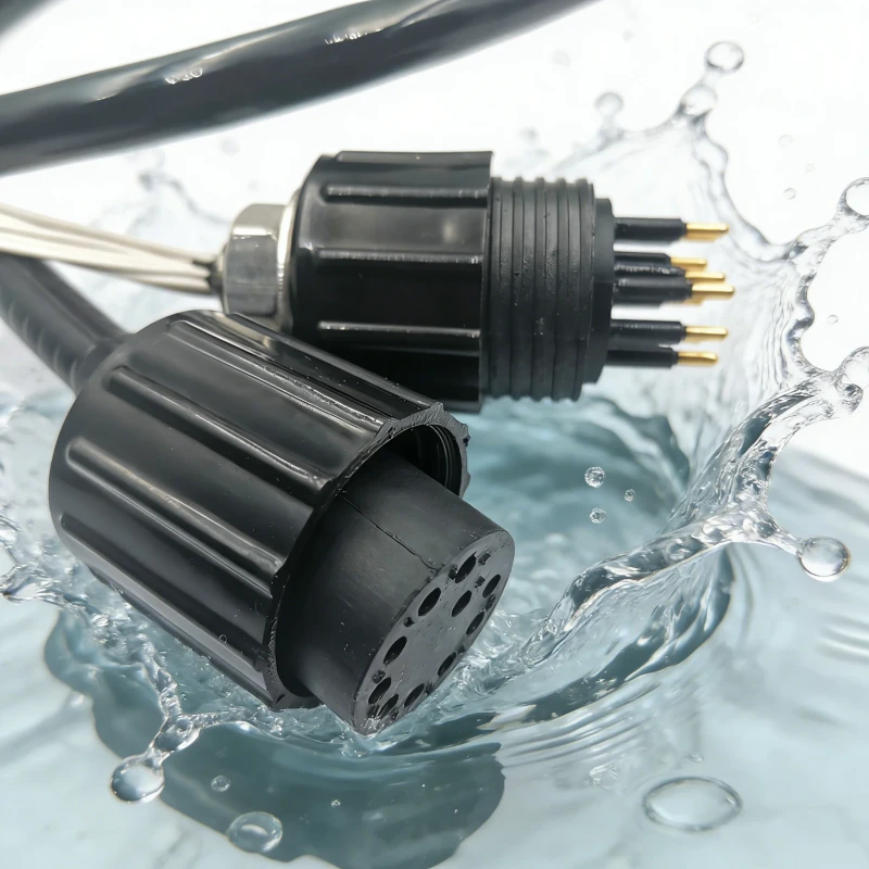 Miniature-Circular-MCBH10M-MCIL10F-Underwater-Cable-Connector-Waterproof-Depth-of-7000-Meters-Suitable-for-Underwater