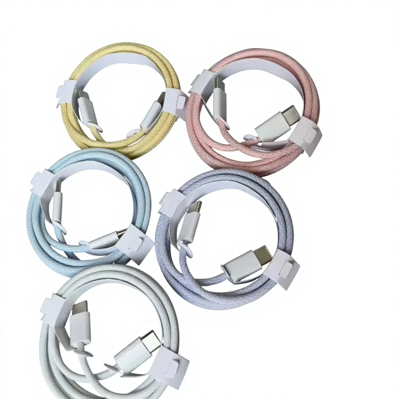 Mobile-Phone-1M-Type-C-Fast-Charging-Nylon-Data-Cable-with-Composite-Copper-Conductor-for-IOS-Computer-Camera-Car-Use