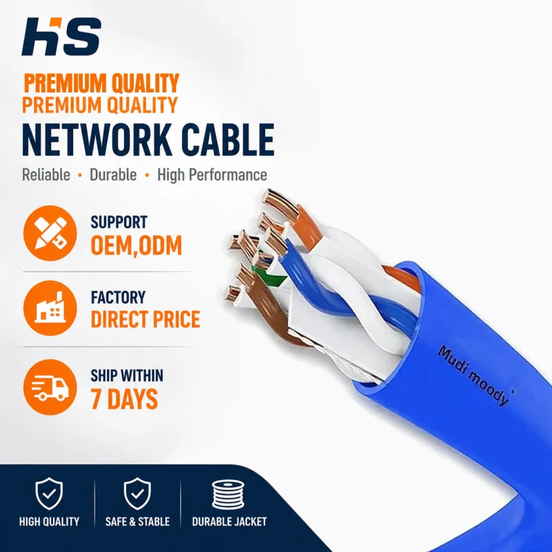 Moodys-Cat5e-Ethernet-Cable-BK-11-8-Core-Oxygen-Free-Copper-300m-1Gbps-20-60-Unshielded-Factory-Direct-for-Construction