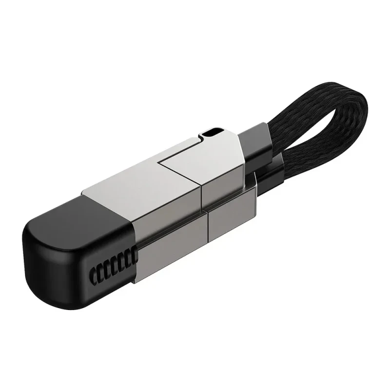 Multi-4-in-1-Fast-Charging-Data-Cable-TYPE-C-60W-IOS-27W-Quick-PD-Line-Magnetic-Attraction-Keychain-for-iPhone-Mobile-Phone