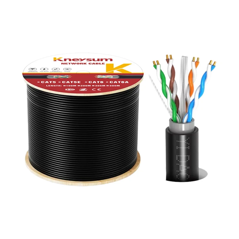 National-Standard-305M-8-Core-Solid-CCA-Twisted-Pair-G652D-Water-Resistant-Outdoor-Ethernet-Cable-CAT5E-CAT6-23AWG-24AWG