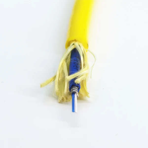 Neutral-Buoyant-2-Core-Armored-Fiber-Optic-PUR-Jacket-Underwater-ROV-Tether-Cable-with-500-1000m-Working-Depth