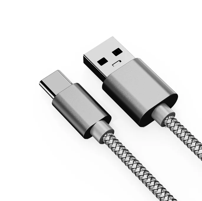 New-Style-USB-A-to-USB-C-Fast-Charging-Data-Transfer-Cable-1m-Length-with-Braid-Shielding-for-Computer-Use