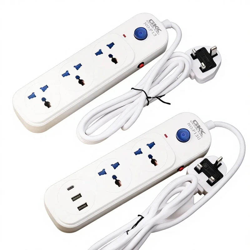 New-style-2-meter-3-meter-Extension-Cord-Power-Strip-with-USB-Charging-Ports-Overload-protection-Home-Office-Use