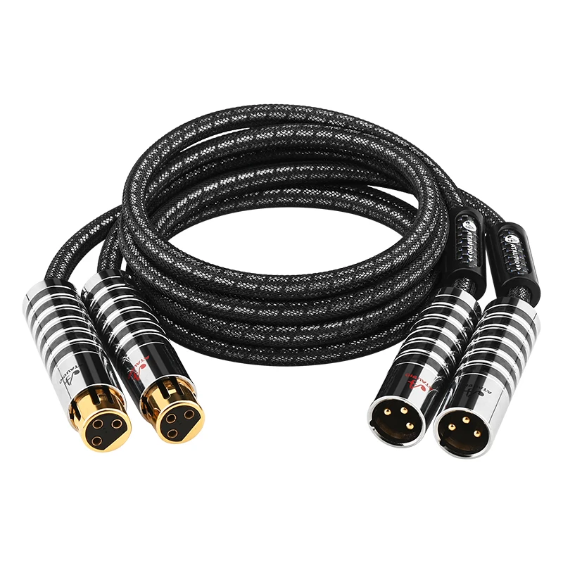 OCC-Dual-Xlr-Male-to-Female-Audio-Video-Cable-for-Microphone-Amplifier-Stereo-Jack-XLR-Balanced-Audio-Cable