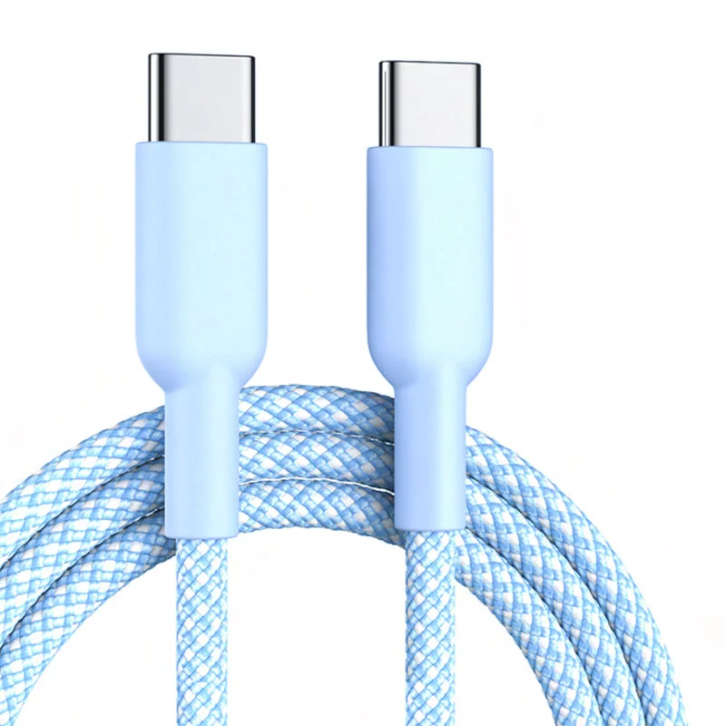 OEM-1m-2m-3m-Blue-Nylon-Braided-PD-3A-60W-Fast-Charging-USB-Type-C-to-Type-C-Mobile-Phone-Data-Cable-for-iPhone-15-16-Plus