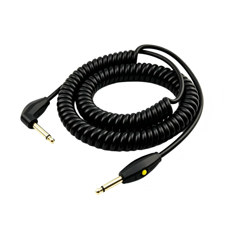 OEM-6.35mm-1-4-inch-Plug-Mute-Switch-Spring-Guitar-Instrument-Cable-Coiled-Guitar-Amplifier-Speaker-Audio-Video-Cables