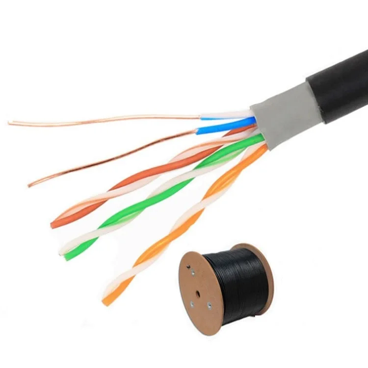 OEM-Factory-Outdoor-Waterproof-Cat5e-Ethernet-Cable-8-core-23AWG-UTP-Networking-305m-Oxygen-free-Copper-Twisted-Pair