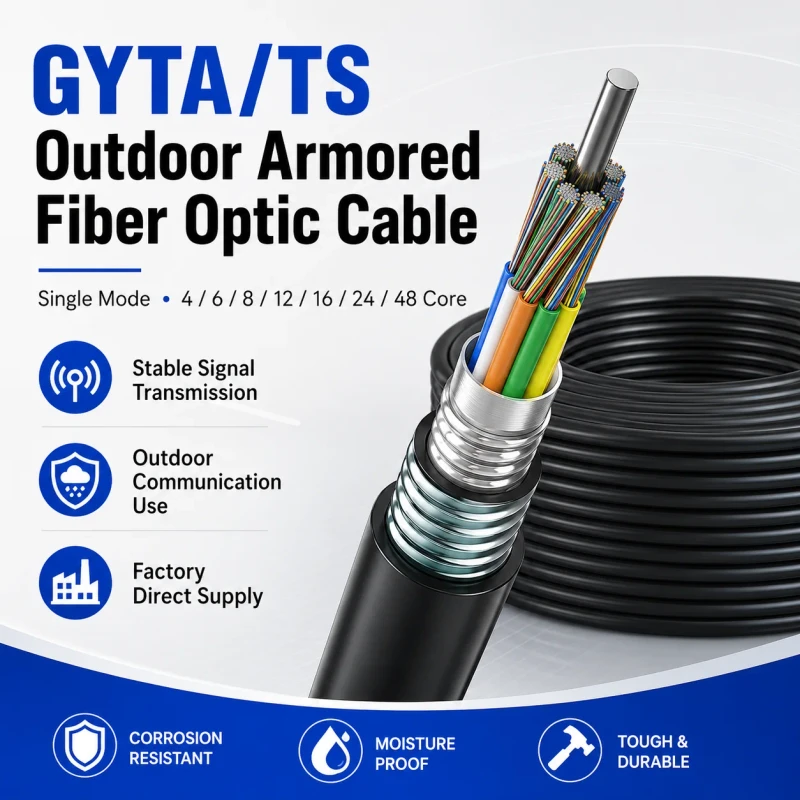 OEM-GYTA-TS-Outdoor-Single-Mode-Optical-Fiber-Cable-Layer-Stranded-Armored-Communication-Line-4-6-8-12-16-24-48-Core-Supply
