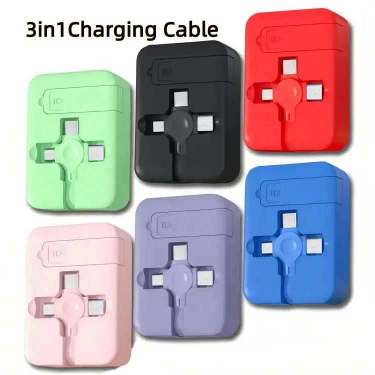 OEM-Logo-3-in-1-Retractable-USB-Type-C-PVC-Braid-Shielded-1M-Storage-Charger-Cable-Phone-Computer-Camera-Stand