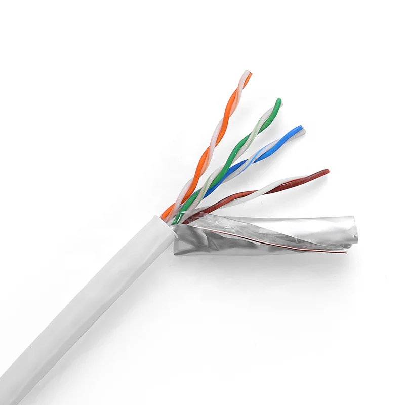 OEM-ODM-Cat6-Cat5e-FTP-Network-Cable-305m-1000ft-23AWG-24AWG-CCA-Pure-Copper-0.57mm-PVC-Jacket-250MHz-CE-ROHS-Solid