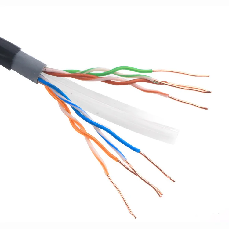 OEM-ODM-Copper-CCA-Cat6-UTP-Solid-Outdoor-LAN-Cable-Communication-Network-Cable-PVC-PE-Jacket-PE-HDPE-Insulation-CE-Certified
