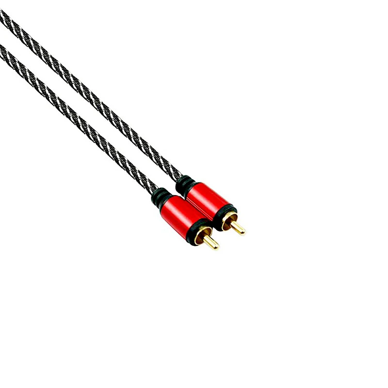 OEM-ODM-RCA-Audio-Video-Cable-1m-2m-3m-Gold-Plug-Male-to-Male-Car-DVD-Player-PVC-Jacket