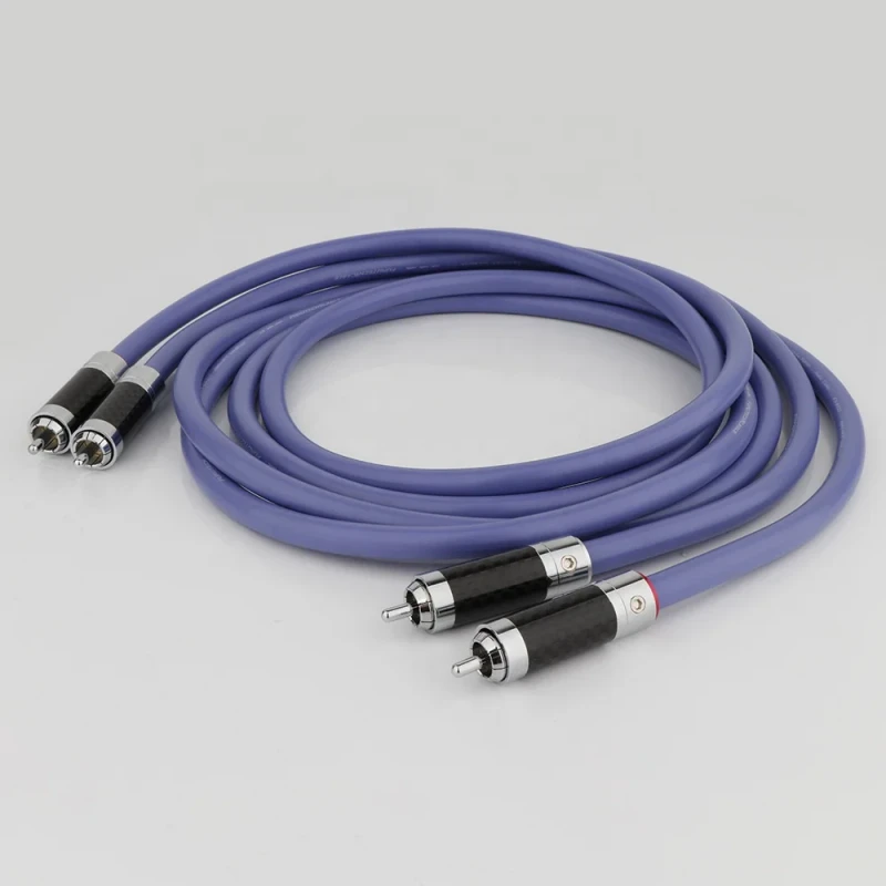 OEM-ODM-Silver-Plated-Pure-Copper-Conductor-HIFI-RCA-Cable-8MM-2-Core-Shielded-Audio-Extension-Cable-for-Speakers-and-Microphones