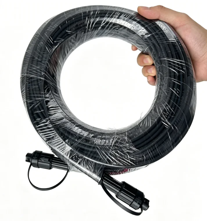 OEM-Pre-terminated-Fiber-Optic-Cable-with-HW-Waterproof-Connectors-Outdoor-FTTH-Drop-Cable-1m-20m-100m-300m-Custom-Length